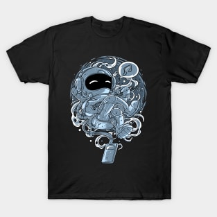 Space Astronaut Playing Guitar Astronomy Electric Guitarist T-Shirt